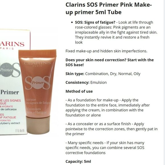 Clarins SOS Primer 5ml mini - Picture 3 of 6